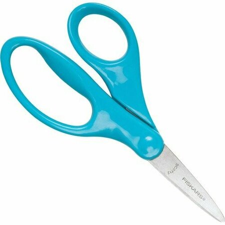 FISKARS Scissors, f/Children, Safety Edge Blades, Pointed, 5in, Turquoise FSK1943001067